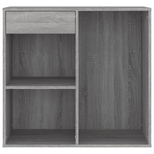 Armoire cosmétique Sonoma gris 80x40x75 cm Bois d'ingénierie - Photo n°3; ?>