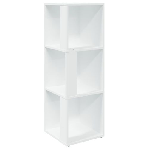 Armoire d'angle Blanc 33x33x100 cm Bois d'ingénierie - Photo n°2; ?>