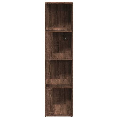 Armoire d'angle Chêne marron 33x33x132 cm Bois d'ingénierie - Photo n°3; ?>