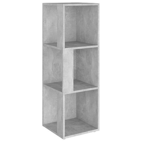 Armoire d'angle Gris béton 33x33x100 cm - Photo n°2; ?>