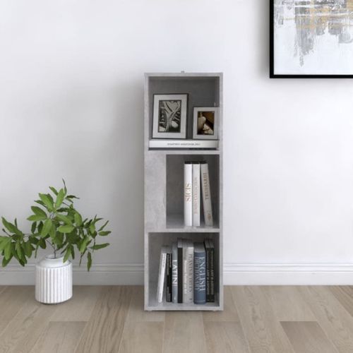 Armoire d'angle Gris béton 33x33x100 cm - Photo n°3; ?>