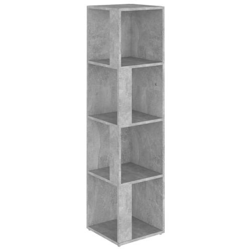 Armoire d'angle Gris béton 33x33x132 cm - Photo n°2; ?>