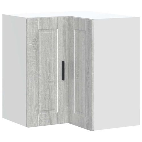 Armoire d'angle murale de cuisine Porto sonoma gris - Photo n°2; ?>