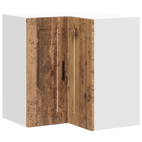 Armoire d'angle murale de cuisine Porto vieux bois - Photo n°2; ?>