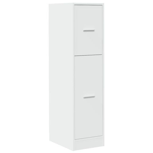 Armoire d'apothicaire blanc 30x41x118 cm bois d'ingénierie - Photo n°3; ?>