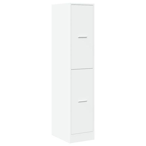 Armoire d'apothicaire blanc 30x41x144,5 cm bois d'ingénierie - Photo n°3; ?>