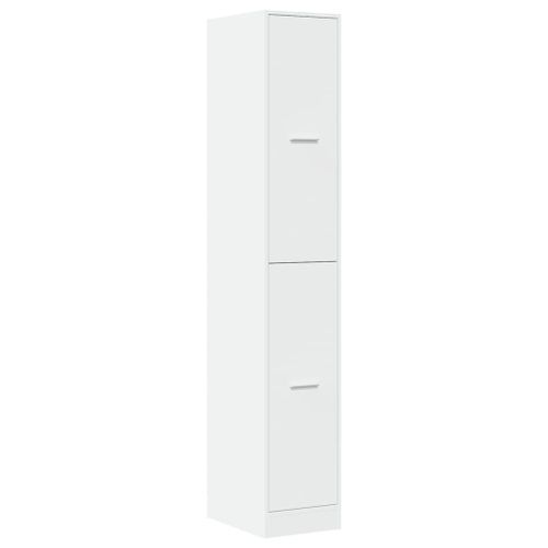 Armoire d'apothicaire blanc 30x41x174,5 cm bois d'ingénierie - Photo n°3; ?>