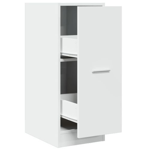 Armoire d'apothicaire blanc 30x41x77,5 cm bois d'ingénierie - Photo n°2; ?>