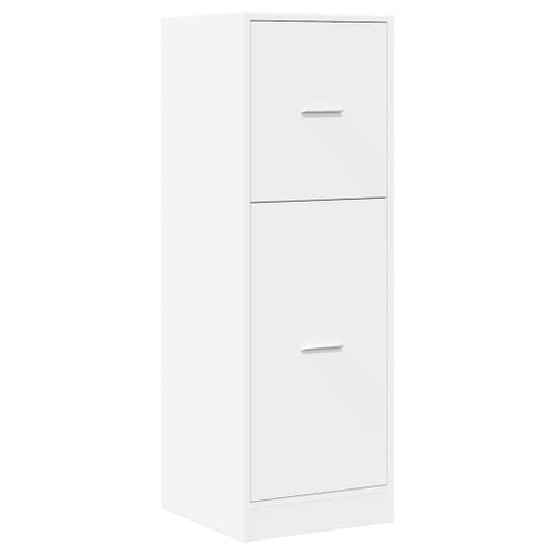 Armoire d'apothicaire blanc 40x41x118 cm bois d'ingénierie - Photo n°3; ?>