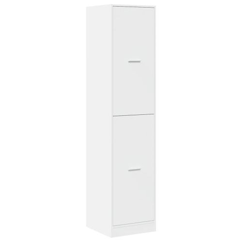 Armoire d'apothicaire blanc 40x41x174,5 cm bois d'ingénierie - Photo n°3; ?>