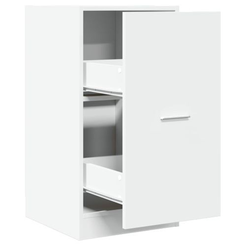 Armoire d'apothicaire blanc 40x41x77,5 cm bois d'ingénierie - Photo n°2; ?>