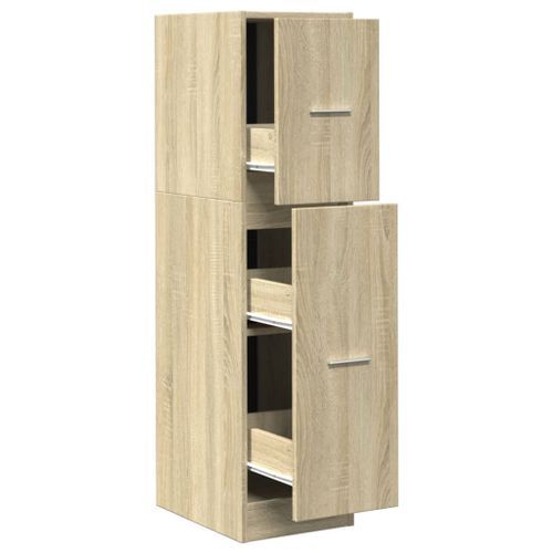 Armoire d'apothicaire chêne sonoma 30x41x118 cm bois ingénierie - Photo n°2; ?>