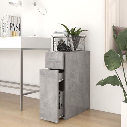 Armoire d'apothicaire Gris béton 20x45,5x60 cm - Photo n°3; ?>