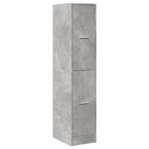 Armoire d'apothicaire gris béton 30x41x144,5 cm bois ingénierie - Photo n°3; ?>