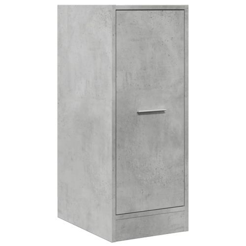 Armoire d'apothicaire gris béton 30x41x77,5cm bois d'ingénierie - Photo n°3; ?>