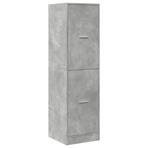 Armoire d'apothicaire gris béton 40x41x144,5 cm bois ingénierie - Photo n°3; ?>