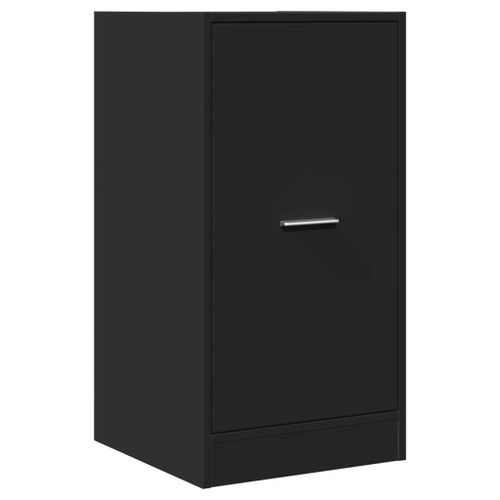 Armoire d'apothicaire noir 40x41x77,5 cm bois d'ingénierie - Photo n°3; ?>