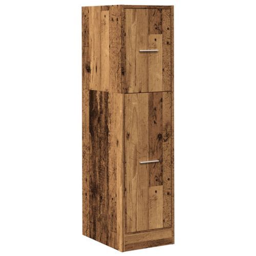 Armoire d'apothicaire vieux bois 30x41x118 cm bois d'ingénierie - Photo n°3; ?>