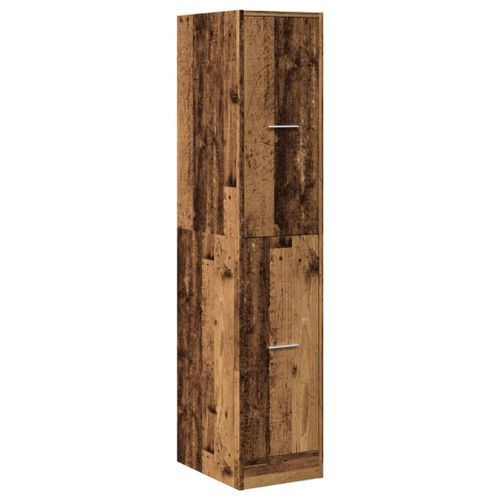 Armoire d'apothicaire vieux bois 30x41x144,5 cm bois ingénierie - Photo n°3; ?>