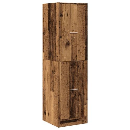 Armoire d'apothicaire vieux bois 40x41x144,5 cm bois ingénierie - Photo n°3; ?>