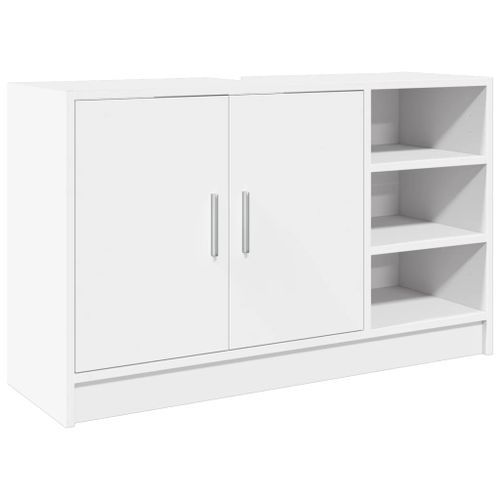 Armoire d'évier blanc 90x29x55 cm bois d'ingénierie - Photo n°2; ?>