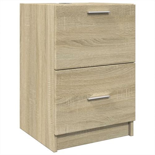 Armoire d'évier chêne sonoma 40x37x59 cm bois d'ingénierie - Photo n°2; ?>