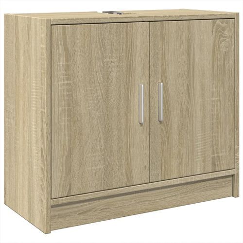 Armoire d'évier chêne sonoma 63x29x55 cm bois d'ingénierie - Photo n°2; ?>