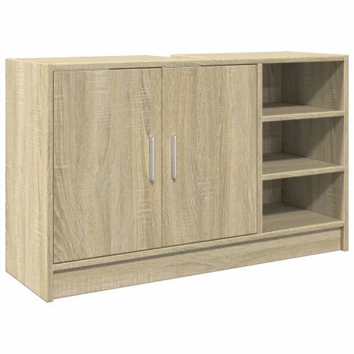 Armoire d'évier chêne sonoma 90x29x55 cm bois d'ingénierie - Photo n°2; ?>