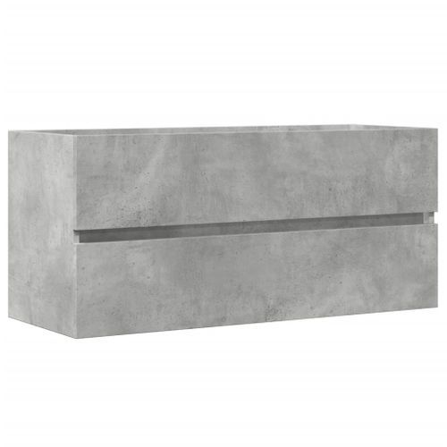 Armoire d'évier Gris béton 100x38,5x45 cm - Photo n°2; ?>