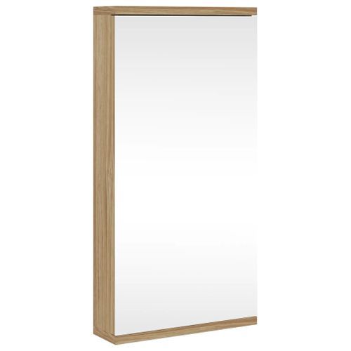 Armoire de bain à miroir d'angle chêne 30x24x60 cm - Photo n°2; ?>