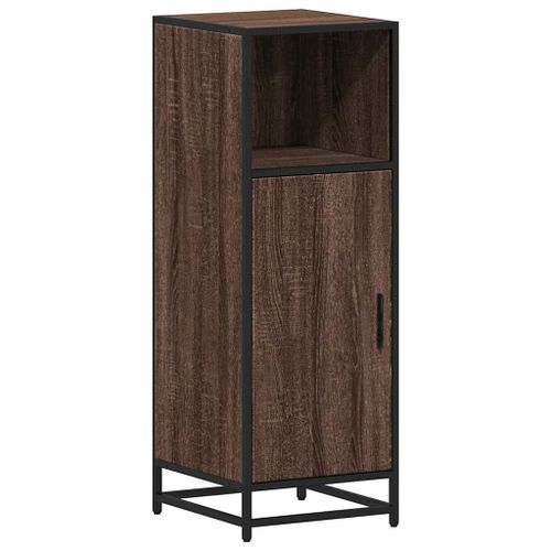 Armoire de bain chêne marron 35x37,5x100 cm bois d'ingénierie - Photo n°2; ?>