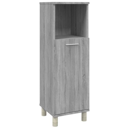 Armoire de bain Sonoma gris 30x30x95 cm Bois d'ingénierie - Photo n°2; ?>