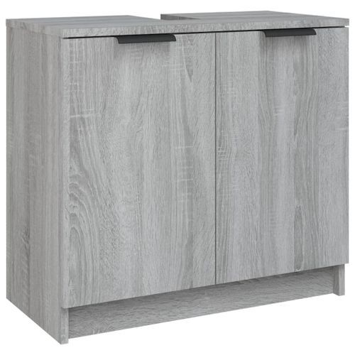 Armoire de bain Sonoma gris 64,5x33,5x59 cm Bois d'ingénierie - Photo n°2; ?>