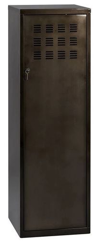 Armoire de bureau 1 porte métal noir vernis Naya - Photo n°2; ?>
