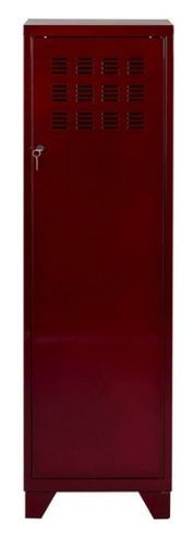 Armoire de bureau 1 porte métal rouge vernis Naya - Photo n°2; ?>