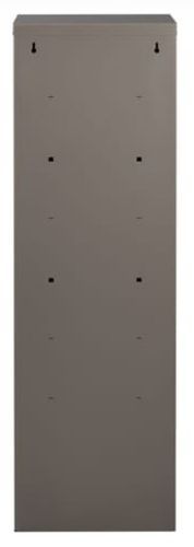 Armoire de bureau 4 portes métal gris nacré Ebano - Photo n°2; ?>