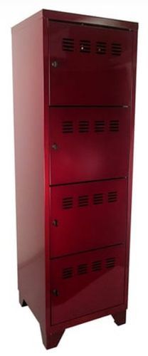 Armoire de bureau 4 portes métal rouge vernis Ebano - Photo n°3; ?>