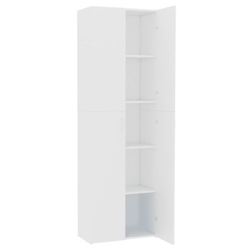 Armoire de bureau Blanc 60 x 32 x 190 cm - Photo n°2; ?>