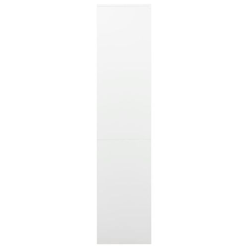 Armoire de bureau Blanc 90x40x180 cm Acier 4 - Photo n°3; ?>