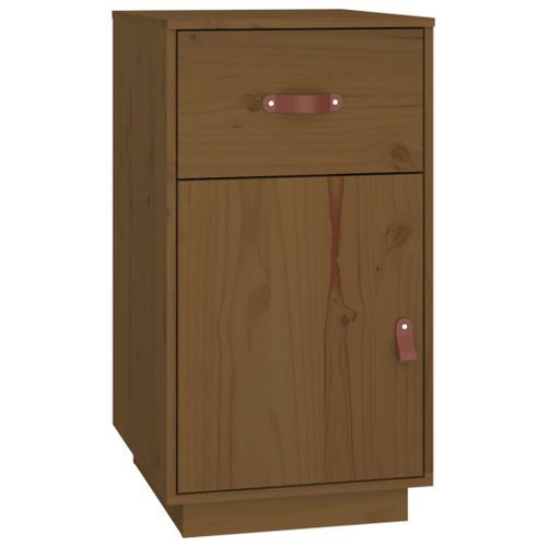 Armoire de bureau Marron miel 40x50x75 cm Bois massif de pin - Photo n°2; ?>