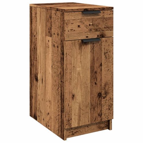 Armoire de bureau vieux bois 33x50x75 cm bois d'ingénierie - Photo n°2; ?>