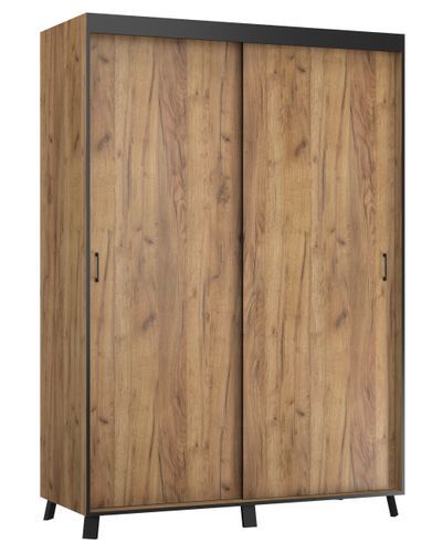 Armoire de chambre à 2 ou 3 portes coulissantes bois artisan gold Barko - 4 tailles - Photo n°3; ?>