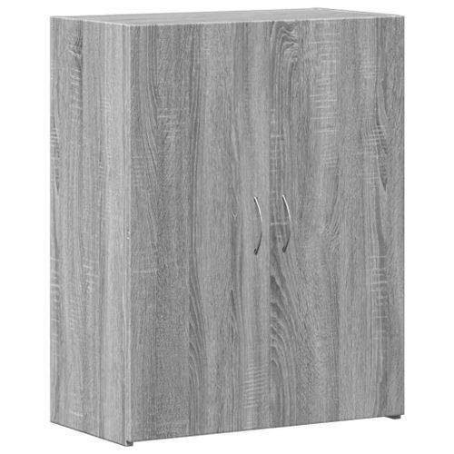 Armoire de classement sonoma gris bois d'ingénierie - Photo n°2; ?>