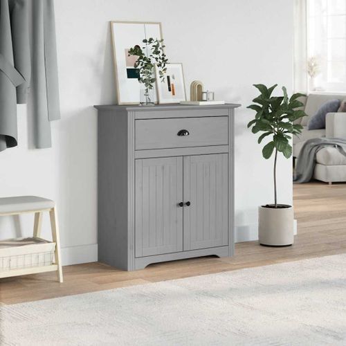 Armoire de couloir BODO gris 80x35x90 cm - Photo n°3; ?>