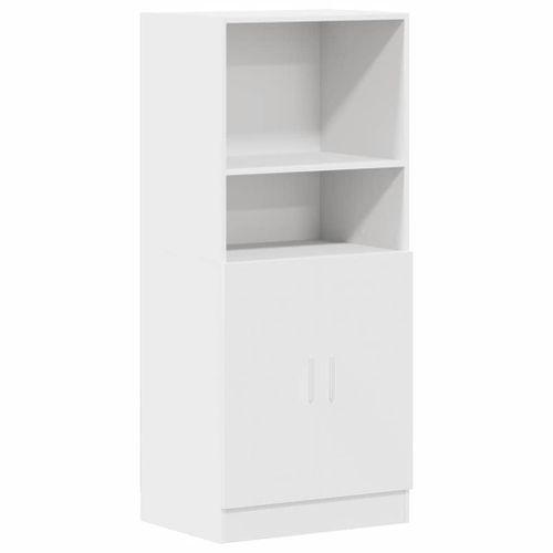 Armoire de cuisine blanc 57x41,5x131,5 cm bois d'ingénierie - Photo n°2; ?>