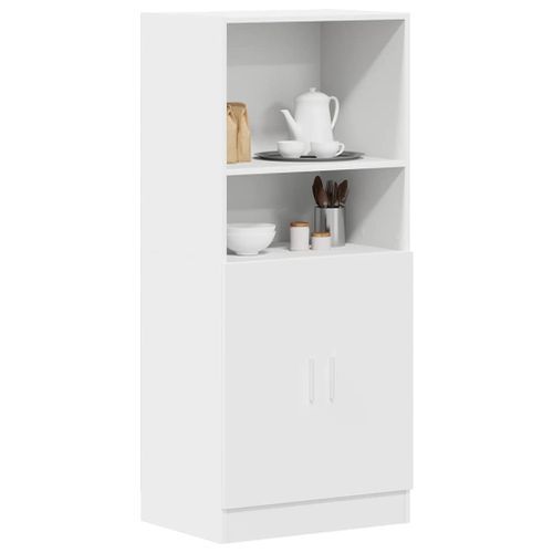 Armoire de cuisine blanc 57x41,5x131,5 cm bois d'ingénierie - Photo n°3; ?>