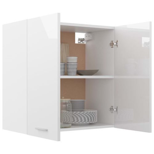 Armoire de cuisine Blanc brillant 60x31x60 cm - Photo n°3; ?>