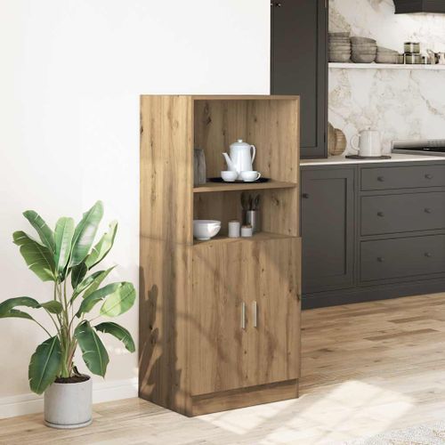 Armoire de cuisine chêne artisanal 57x41,5x131,5 cm - Photo n°3; ?>