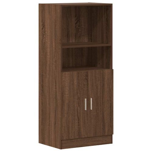 Armoire de cuisine chêne marron 57x41,5x131,5cm bois ingénierie - Photo n°2; ?>