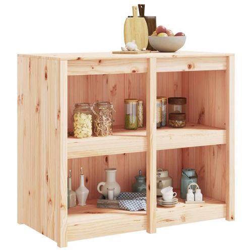 Armoire de cuisine d'extérieur 106x55x92 cm bois de pin massif - Photo n°3; ?>